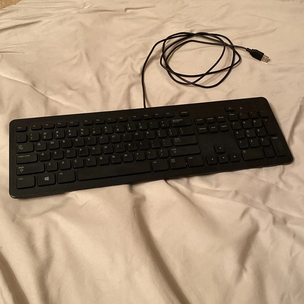 Black Dell Keyboard and Mouse